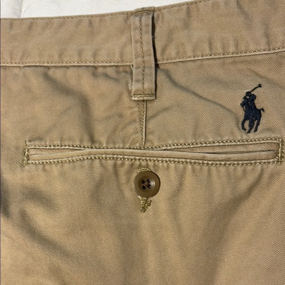 Polo Ralph Lauren Tan Flat Front Relaxed Fit Shorts